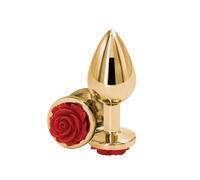 dilatatore anale in metallo mini dildo plug con Rosa piccolo butt indossabile