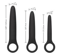 Dilatatore Plug Dildo Anale Set 3 Dilatatori in silicone Liscio Dilatatori Ano
