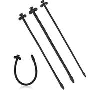 Dilatatore Uretrale Plug Cavo in Silicone per Pene, Catetere Filettato di 3 Dimensioni Plug Uretrale per Uomo Masturbato con Plug, Attraverso per Uomo Gay (nero)