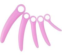 Dilatatori Vaginali, 5-Pack Mezzaluna Dilator Trainer Set in Silicone, Dilatatori Vagibali per Ridurre Il Dolore Pelvico, Rosa, Sex Toys Donne