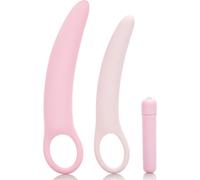 Dilatatori Vaginali California Exotics con Vibrazione Rosa