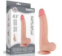 Dildo 8,5'' Pelle scorrevole a doppio strato Dong Flesh