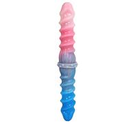 Dildo a doppia testa flessibile doppio Dilos vibratore alieno plug anale in silicone liquido perline anali butt plug vaginale massaggiatore prostatico masturbazione giocattolo sessuale per uomini