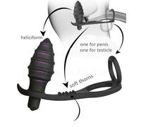 DILDO ANAL BUTT vibratore plug anale prostatico sex SPIRALE stimolante SADOMASO