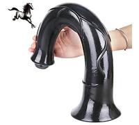 Dildo anale, Anale Dildo, Stimolatore Prostata Donne Masturbazione Butt Plug con forte ventosa Silica Gel Plug Anale Dildo per coppie e principianti BDSM Giocattoli del sesso erotico,Nero