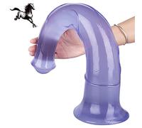 Dildo anale, Anale Dildo, Stimolatore Prostata Donne Masturbazione Butt Plug con forte ventosa Silica Gel Plug Anale Dildo per coppie e principianti BDSM Giocattoli del sesso erotico,Blu