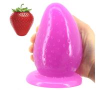 Dildo anale butt plug enorme fragola stimolante erotico gioco