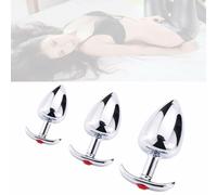 dildo anale butt plug pietra rossa SEX TOY metal anal sadomaso intimo s m l