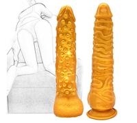 Dildo anale Butt Plug Plug anale in silicone con vero glande e testicoli carnosi Massaggiatore prostatico morbido Stimolatore del punto G Ventosa Masturbazione grande Giocattolo sessuale