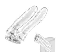 Dildo Anale con Forte Ventosa Vaginale Naturale Sensazione Reale Pene Replica Dildo Masturbatore Giocattolo Del Sesso Plug Anale per Coppie Principianti Avanzato (Dimensioni: 18/16 cm)