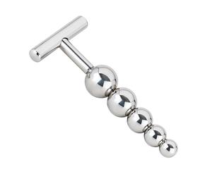 Dildo anale in acciaio inossidabile - Stimolatore Alpha Male con cinque sfere