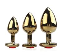 dildo anale ORO Plug pietra cuore sex toy butt anal sadomaso intimo gioiello