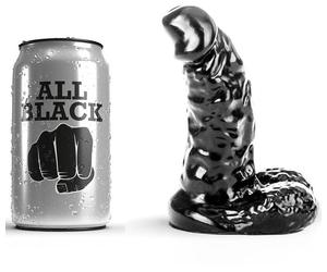 Dildo Anale per Principianti All Black - Costolato 13 cm