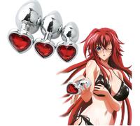DILDO ANALE PLUG Sexy accessorio SEX TOY CUORE INDOSSABILE KIT INTIMO 3 PEZZI