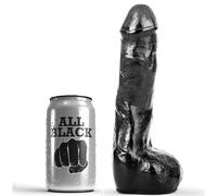 Dildo Anale Realistico All Black - PVC, 20 cm