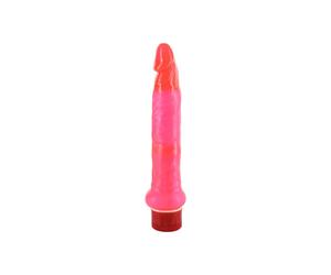Dildo anale vibrante sevencreations in gel rosa, Larghezza 70 mm, Lunghezza 255 mm, Profondità 62 mm, Dipartimento Couple, Poids 0.145 Kg, Colore Rosso