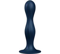 Dildo con Palline Pesanti Satisfyer Double Ball-R - Silicone, Blu