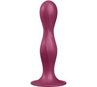 Dildo con Palline Satisfyer Double Ball-R - Silicone, Granato