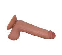 Dildo con ventosa - Dildo in PVC con una lunghezza di 23 cm - Giocattolo sessuale color pelle per lui e per lei - dildo a ventosa grande con ghianda e vene per vaginale e anale