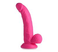 Dildo da 7,5 pollici con palline - Rosa