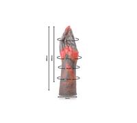 Dildo Demonico Epic Lilith - Giocattolo Intimo Seducente e Potente - Couleur: Nero e rosso, Taille: 28 cm x 7 cm
