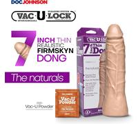 Dildo Docjohnson 7 in 17,8 cm realistico Made in USA completo di palle anche per strapon