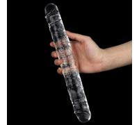 DILDO DOPPIO ANALE VAGINALE LOVETOY FLAWLESS CLEAR DOUBLE DILDO 30 CM