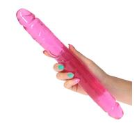 Dildo doppio Fallo pene finto vaginale anale morbido grande donna