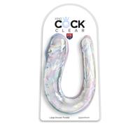 Dildo doppio realistico trasparente Double Trouble