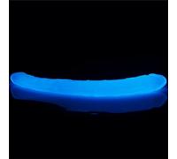 DILDO DOPPIO TRASPARENTE ANALE VAGINALE LOVETOY LUMINO PLAY 14.5" 37CM