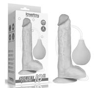 Dildo Eiaculante Finto pene di gomma Realistico con ventosa e pompetta Grande