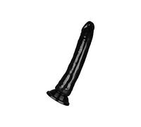 Dildo EIS 'Klare Sache' con ventosa 19 cm |Giocattolo per lui e per lei | Uso vaginale o anale, uomo e donna | Dildo realistico naturale | Per stimolazione forte e silenziosa | Colore: nero