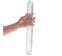 Dildo enorme jelly trasparente grosso anale vaginale doppio pene intimo sexy toy