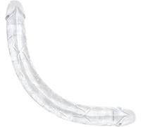 Dildo enorme trasparente grosso sex toy sesso anal butt vaginale doppio jelly