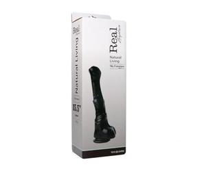 Dildo equino Black Pegaso a forma di pene di cavallo 40cm con ventosa grosso e lungo