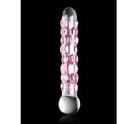 DILDO FALLO IN VETRO ELEGANTE TOYS PER DONNA RAFFINATO CON RILIEVI STIMOLANTI