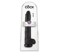 dildo fallo maxi realistico vaginale king cock 14 nero xxl con ventosa enorme