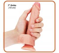 Fallo realistico pene finto vaginale con ventosa e testicoli dildo anale morbido