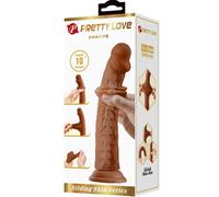 Dildo Fallo Realistico XXL Morbido Gigante 25cm Impermeabile Marrone Sex Toys