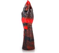 Dildo Demonico Epic Lilith - Giocattolo Intimo Seducente e Potente - Couleur: Nero e rosso, Taille: 28 cm x 7 cm