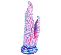 Dildo gigante a doppia testa da 30 cm, dildo realistico a forma di tentacolo di polpo, dildo in silicone bifacciale esteso,plug anale oversize,per un piacere vaginale e anale,sex toy lesbico oversize