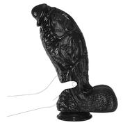 Dildo gigante extra largo da 11,4 cm di diametro, dildo nero realistico da 33 cm, pene in silicone extra large con ventosa, plug anale spesso, fallo anale largo, adatto a uomini e donne esperti