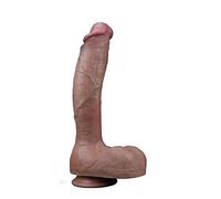 DILDO GIGANTE PENE ARTIFICIALE REALISTICO MULATTO IN SILICONE A DOPPIO STRATO FALLO IPERREALISTICO