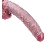 Dildo gigante realistico in silicone da 29 cm,Dildo extra-lungo non circonciso,DildoXXL grande e spesso con ventosa, Dildolargo per l'ano, Giocattolo sessuale per adulti per coppie di uomini e donne