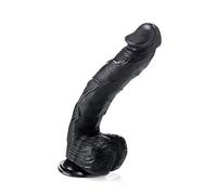 Dildo gigante XXL "Johns Dick", ca. 35,0 x 6,0 cm, con ventosa, nero