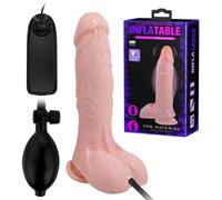 Dildo gonfiabile vibratore vaginale a VENTOSA pene realistico erotico