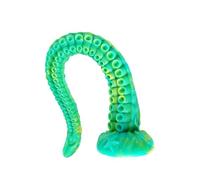 Dildo in silicone morbido da 35 cm, con ventosa, forma di mostro tentacolare sottile, ideale per massaggio prostatico e allenamento anale, per donne, uomini e giochi di coppia, plug extra sottile