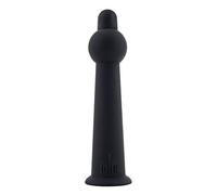 Dildo in silicone "Toylie", 17,5 cm, nero, rosso, blu, dildo anale con ventosa flessibile, per donne e uomini, giocattolo sessuale per giochi erotici anali e vaginali (nero)