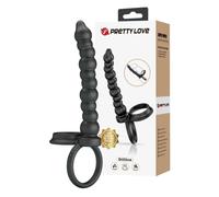 Dildo indossabbile con anelli fallici doppia penetrazione stimolatore per coppie