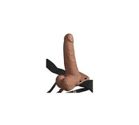 FETISH FANTASY SERIES - IMBRACATURA REGOLABILE PENE REALISTICO CON TESTICOLI RICARICABILI E VIBRATORE 15 CM